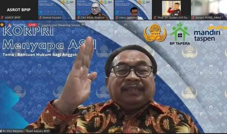 Wakil Kepala Badan Pembinaan Ideologi Pancasila (BPIP) Republik Indonesia,  Dr Drs Karjono, SH MHum.