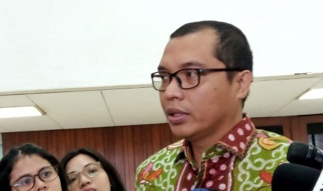 Wakil Ketua Baleg DPR RI Achmad Baidowi di Gedung Nusantara III, Kompleks Parlemen, Jakarta, Jumat (21/2).