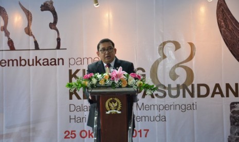 Wakil Ketua DPR Fadli Zon secara resmi membuka ‘Pameran Kujang dan Keris Pasundan’, di Gedung Nusantara DPR RI.