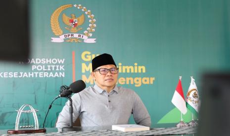 Wakil Ketua DPR RI Bidang Korkesra Abdul Muhaimin Iskandar (Gus Muhaimin) dalam kegiatan Roadshow Politik Kesejahteraan bertajuk Gus Muhaimin Mendengar Bersama masyarakat Maluku Utara yang dilakukan secara virtual, Senin (23/8).