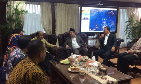 Wakil Ketua DPR RI Fahri Hamzah menerima delegasi Gerakat Kebangkitan Indonesia (GKI) yang dipimin bekas wagub DKI Prajitno.