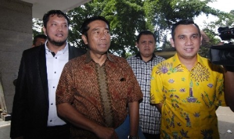 Wakil ketua DPRD DKI Jakarta Abraham Lunggana Bareskrim Polri, Jakarta, Kamis (30/4).