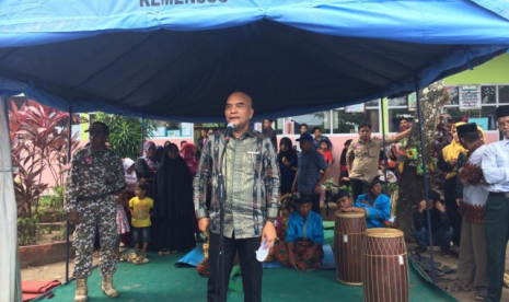 Wakil Ketua Komisi VIII DPR RI Marwan Dasopang mengunjungi masyarakat Kampung Siaga Bencana (KSB) Dusun Parangmalengu, Desa Panakukkang, Kecamatan Pallangga, Kabupaten Gowa, Provinsi Sulawesi Selatan.