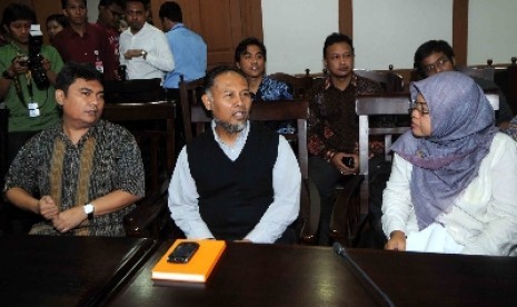 Wakil Ketua KPK Bambang Widjojanto mendatangi Gedung Ombudsman Republik Indonesia, Kamis (29/1).