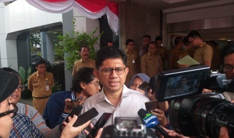 Wakil Ketua KPK Laode Muhammad Syarif di Gedung Kemendagri, Jakarta Pusat, Selasa (27/8).