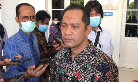 Wakil Ketua KPK Nurul Gufron di Kantor Gubernur Sumbar, Kamis (18/3).