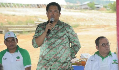 Wakil ketua Majelis Permusyawaratan Rakyat (MPR) Mahyudin membuka Musyawarah Provinsi Himpunan Kerukunan Tani Indonesia (HKTI) Provinsi Kepulauan Bangka Belitung, Senin (14/10).