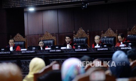 Suasana sidang di Mahkamah Konstitusi. (Ilustrasi)