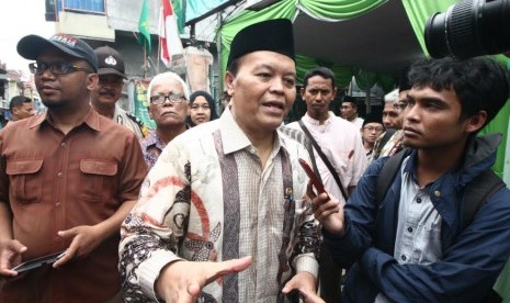 Wakil Ketua MPR Hidayat Nur Wahid melakukan sosialisasi empat pilar di Dewan Pengurus Wilayah Persatuan Umat Islam (PUI) DKI Jakarta.