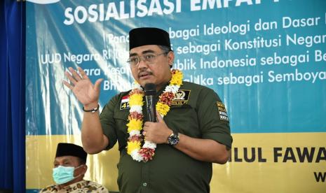 Wakil Ketua MPR Jazilul Fawaid dalam Sosialisasi Pancasila, UUD NRI Tahun 1945, NKRI, dan Bhinneka Tunggal Ika atau yang lebih dikenal dengan Sosialisasi 4 Pilar MPR. 