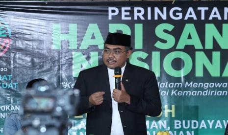 Wakil Ketua MPR Jazilul Fawaid hadir dalam acara Hari Santri Nasional yang bertema Kebangkitan Santri Dalam Mengawal Perubahan Dengan Nilai Kemandirian