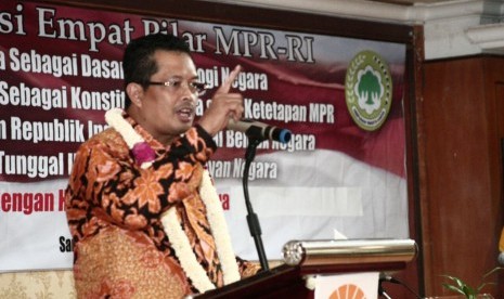 Wakil Ketua MPR RI, Mahyudin, Mahyudin melakukan Sosialisasi Empat Pilar MPR RI di Hotel Grand Victoria Samarinda, Kalimantan Timur, Kamis (24/8).