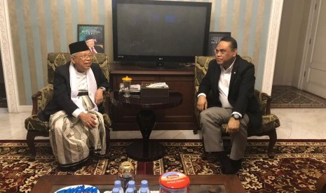 Wakil Ketua Umum Dewan Masjid Indonesia (DMI) Haji Syafruddin, bertemu Kiai Haji Ma’ruf Amin