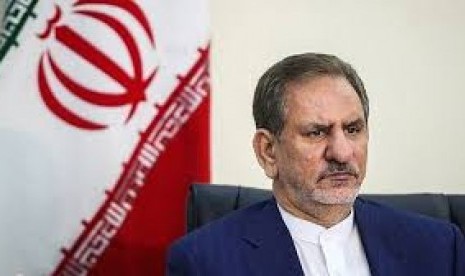 Wakil Presiden Iran Eshaq Jahangiri.