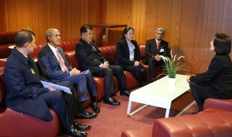 Wakil Presiden Jusuf Kalla menghadiri forum PBB, Global Platform on Disaster Risk Reduction (UNDRR) di Internasional Conference Center Geneva (CICG), Jenewa, Swiss, Kamis (16/5).