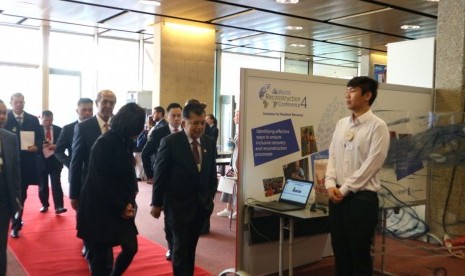 Wakil Presiden Jusuf Kalla menghadiri forum PBB, Global Platform on Disaster Risk Reduction (UNDRR) di Internasional Conference Center Geneva (CICG), Jenewa, Swiss, Kamis (16/5).