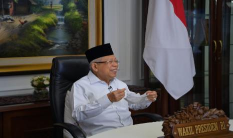 Wakil Presiden KH Ma'ruf Amin. Wapres mewanti-wanti soal perkembangan teknologi finansial atau fintech dengan beragam model bisnisnya.