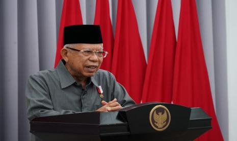 Wapres Dorong Kolaborasi untuk Maksimalkan Kinerja BRIN. Foto: Wakil Presiden Maruf Amin.