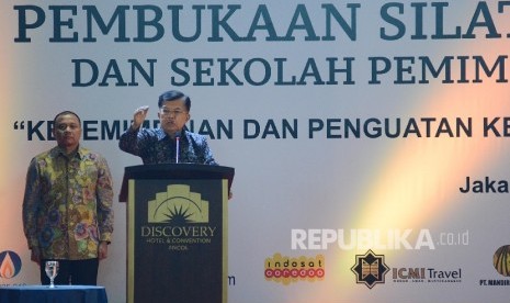 Vice President Jusuf Kalla gave a remark before opening National Gathering of ICMI on Thursday (12/8) night in Jakarta.