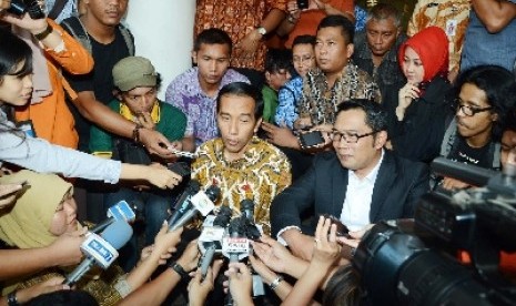 Wali Kota Bandung Ridwan Kamil bersama Jokowi.