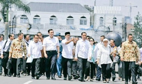 Wali Kota Bandung Ridwan Kamil bersama Presiden Jokowi.