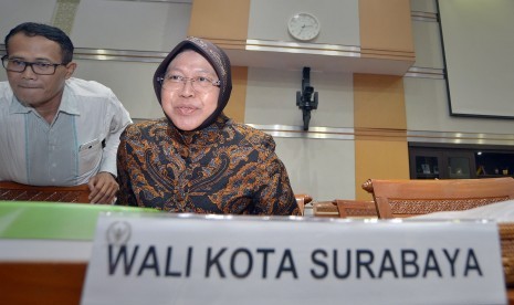 Wali Kota Surabaya Tri Rismaharini. 