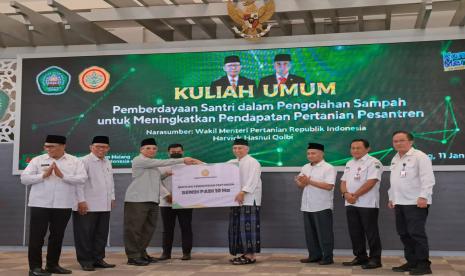 Wamentan Harvick Hasnul Qolbi, saat memberi kuliah umum di Universitas Islam Malang (Unisma), Rabu (11/1/2023).