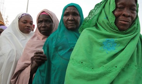 Lembaga Amal Malaysia Bagikan 6.000 Hewan Qurban di Nigeria. Wanita Muslim di Nigeria.