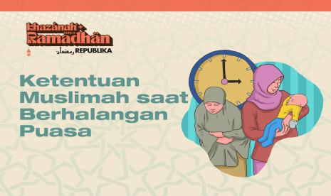 Wanita Muslimah yang sedang tidak puasa / berhalangan puasa (ilustrasi).