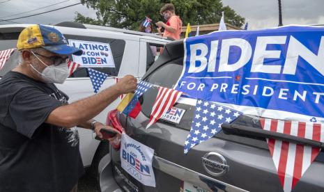 Warga di Arizona, Florida, dan Michigan mulai tinggalkan Trump dan memilih Biden. Ilustrasi.