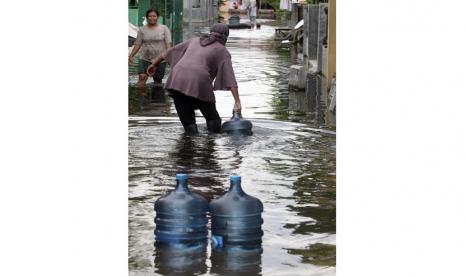 Banjir ilustrasi.