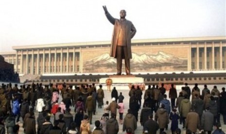 Monumen pemimpin besar Korea Utara Kim Il Sung