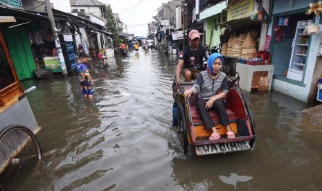 Banjir di Jakarta (ilustrasi)