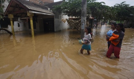 Banjir di Bekasi (ilustrasi)