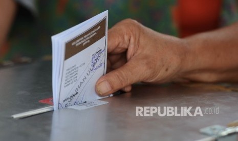 Ballots in Jakarta gubernatorial election.