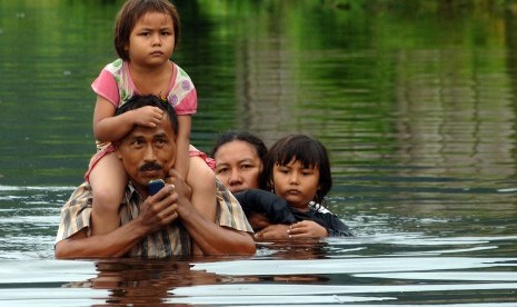 Banjir Padang. (Ilustrasi).