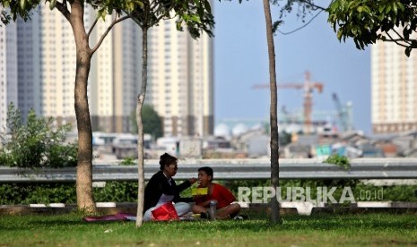 Ilustrasi ruang terbuka hijau (RTH) di Pluit, Jakarta Utara (Jakut). Wali Kota Jakarta Utara Sigit Purnomo berjanji akan menindaklanjuti inspeksi mendadak (sidak) Fraksi Partai Demokrasi Indonesia Perjuangan (FPDIP) DPR DDKI Jakarta pada lahan di bantaran kali wilayah Pluit yang diduga terdapat alih fungsi lahan dari ruang terbuka hijau (RTH), Senin (3/2) kemarin. 