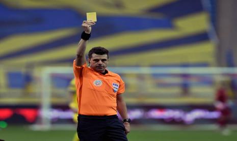 Wasit Uruguay Andres Cunha yang memimpin laga Argentina vs Brasil.