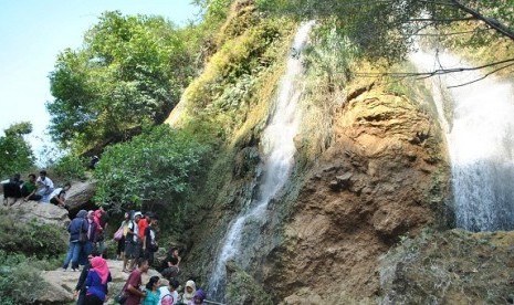 Waterfalls Sri Gethuk is one of tourist attractions in Gunung Kidul, Yogyakarta (illustration)  