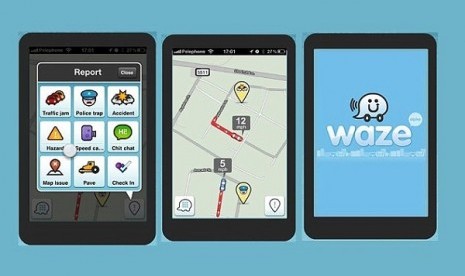 Waze. Ilustrasi