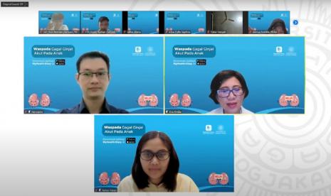 webinar bertemakan Waspada Gagal Ginjal Akut pada Anak yang dihelat MyHealth Diary bersama Universitas Gadjah Mada, Yogyakarta.