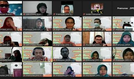 Webinar dalam rangka peresmian Gedung Sekretariat DPP Persatuan Terapis Gigi dan Mulut Indonesia (PTGMI), Sabtu (27/2)