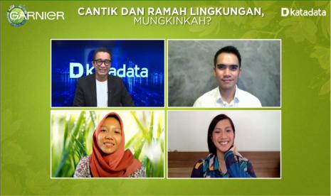 Webinar Katadata dengan tema 