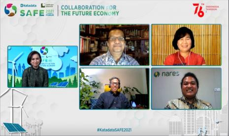 Webinar Katadata SAFE Forum 2021 Collaboration for The Future Economy, Selasa (24/8).