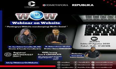 Webinar on Website dengan tema 