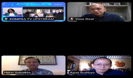 Webinar yang diselenggarakan Kompas TV dengan tema 