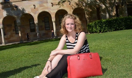   Willemijn saat berada di kampus University of Queensland.