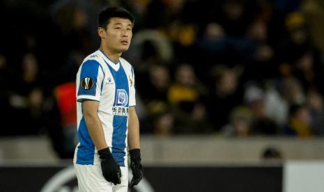 Penyerang Espanyol Wu Lei.