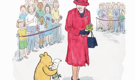 Winnie The Pooh bertemua Ratu Elizabeth dalam kisah yang baru untuk merayakan ulang tahun mereka yang ke-90.