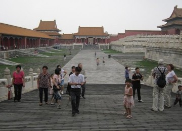 Wisatawan di Forbidden City, Beijing